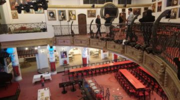 Una visita previa a los ambientes del centro cultural.