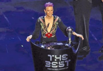 Megan Rapinoe es elegida mejor jugadora
