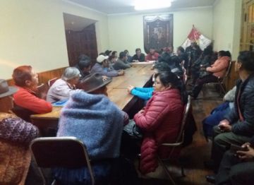 La reunión de directorio ampliado con representantes de organizaciones afiliadas a Comcipo.