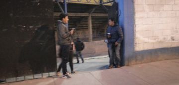 Previas del partido.