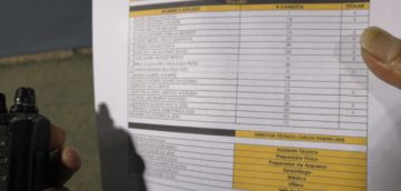 Previas del partido.