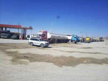 Así lucía Uyuni esta mañana.