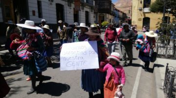 La marcha llegó al centro de la ciudad.