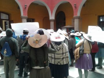 La marcha llegó al centro de la ciudad.