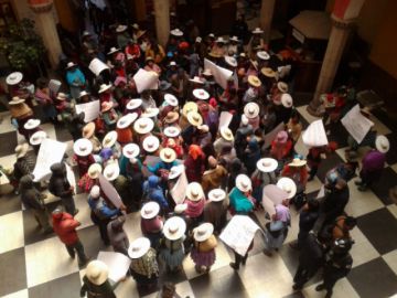La marcha llegó al centro de la ciudad.