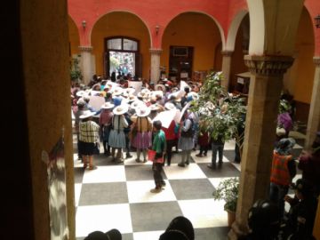 La marcha llegó al centro de la ciudad.