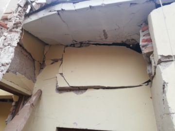 Reportaron daños materiales y personales.
