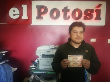 Ganador de 200 Bs segundo lugar, Omar Villena Ortiz