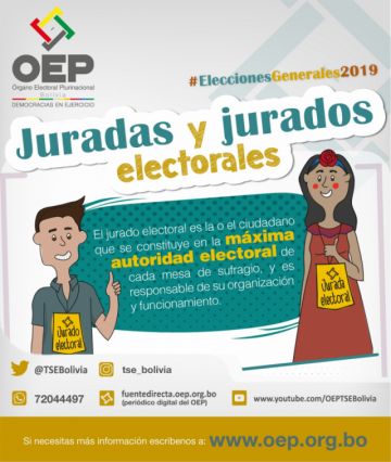 Según el Calendario Electoral, el 20 de septiembre se realizó el sorteo de juradas y jurados