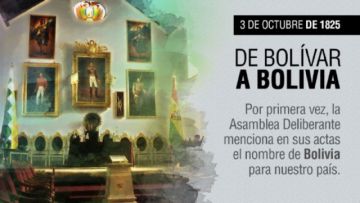 El nombre de Bolivia cumple 194 años