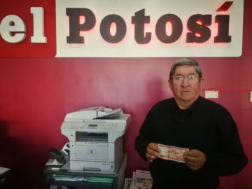 Manuel Óscar Garabito recibió 100 Bs del tercer lugar.