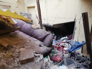 Así quedó una de las habitaciones.