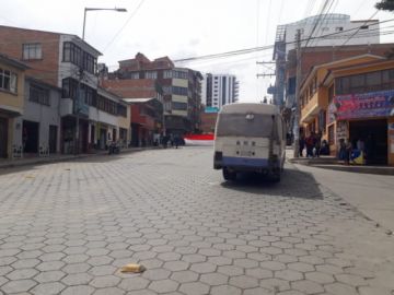 El bloqueo de calles progresó en la mañana.