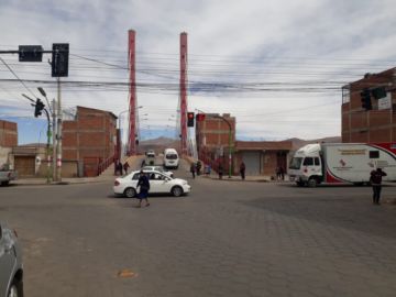 El bloqueo de calles progresó en la mañana.