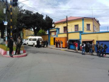 El bloqueo de calles progresó en la mañana.