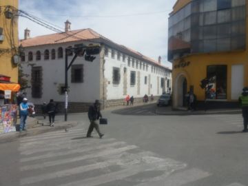 El bloqueo de calles progresó en la mañana.