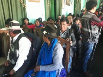 La reunión en Uyuni.