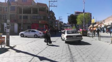 Los bloqueos anularon el tráfico en el centro citadino.
