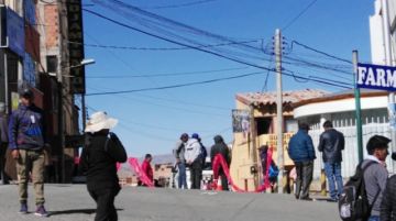 Los bloqueos anularon el tráfico en el centro citadino.