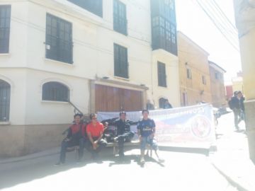 Los bloqueos anularon el tráfico en el centro citadino.