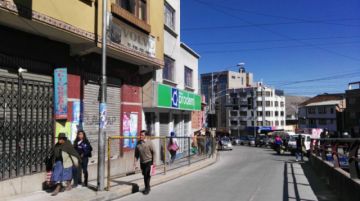 Los bloqueos anularon el tráfico en el centro citadino.