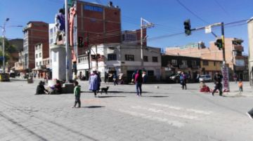 Los bloqueos anularon el tráfico en el centro citadino.