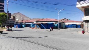 Los bloqueos anularon el tráfico en el centro citadino.