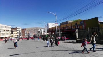 Los bloqueos anularon el tráfico en el centro citadino.