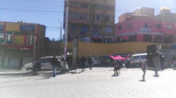 Así están los bloqueos en las calles de Potosí.