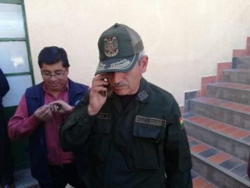 El comandante de Policía, Williams Villa.