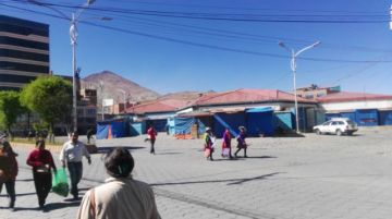 Así están los bloqueos en las calles de Potosí.
