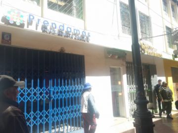 Entidades financieras en el centro de la ciudad.
