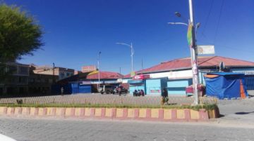 Así están los bloqueos en las calles de Potosí.