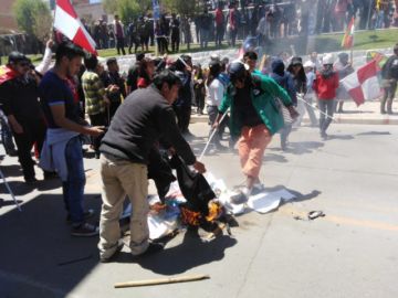 Los incidentes en la avenida Tinku
