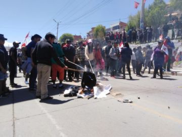 Los incidentes en la avenida Tinku