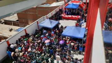 La entrega del centro.