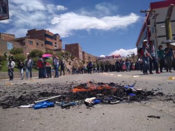 Los incidentes en la avenida Tinku