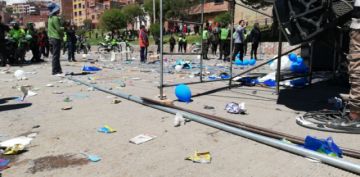 Los incidentes en la avenida Tinku