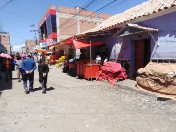 Así están las calles y mercados.