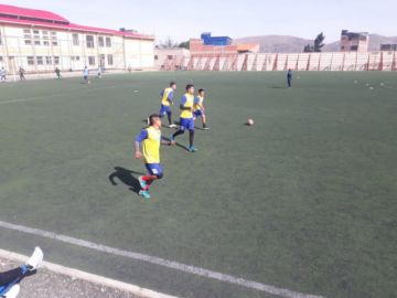 Real entrena en un día despejado.