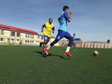 Real entrena en un día despejado.