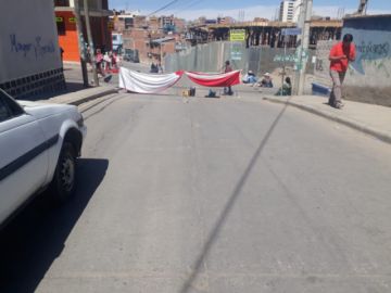 Bloqueos en la ciudad.