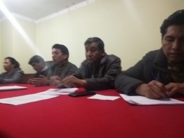 Los dirigentes de Comcipo.