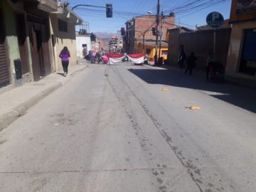 Bloqueos en la ciudad.