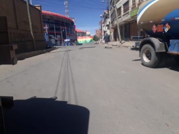 Bloqueos en la ciudad.