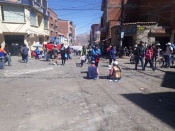 Bloqueos en la ciudad.