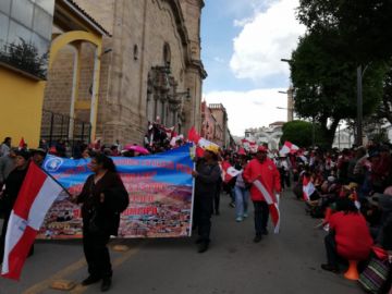 La marcha ya está en la plaza.