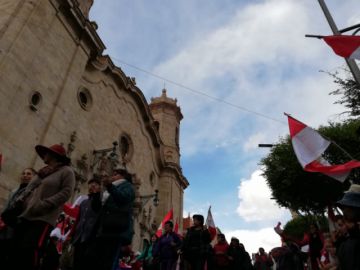 La marcha ya está en la plaza.