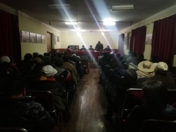El salón Tunupa estuvo lleno de representantes de instituciones y organizaciones.