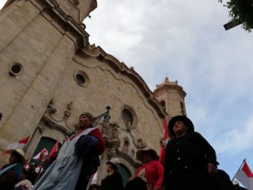 La marcha ya está en la plaza.